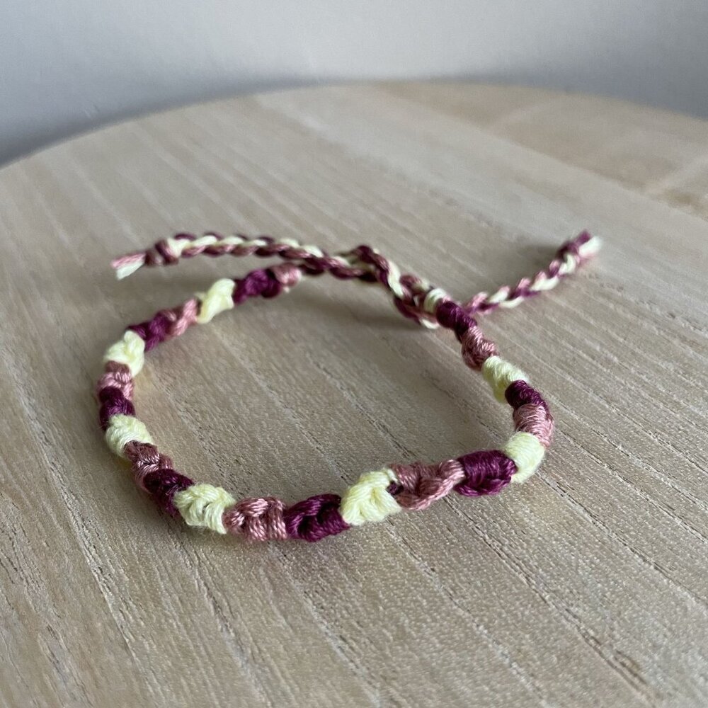Alva Bracelet, anklet, trendy, comfortable, tie, embroidery thread, woven, gift,